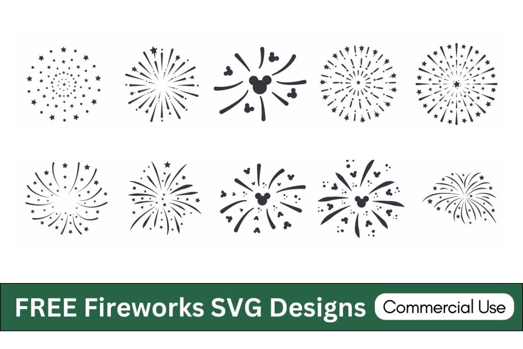 Fireworks Svg Free Printables Stencils Silhouette