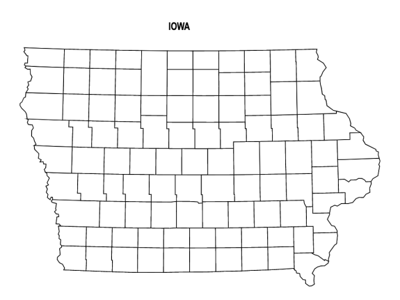 Iowa County Map Editable Printable State County Maps