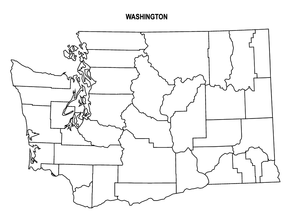 Washington County Map Editable Printable State County Maps