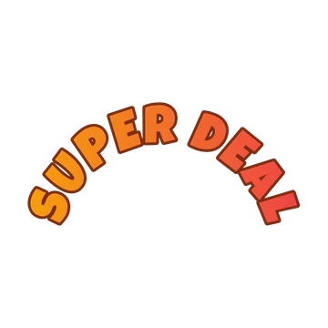 Rainbow arched text template with orange gradient letters