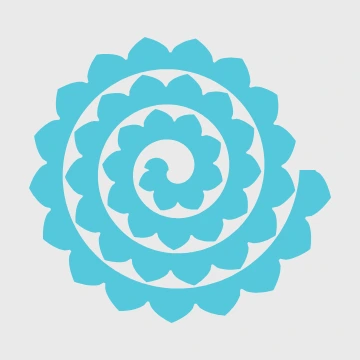 Water lily paper flower template with wide pointed petals