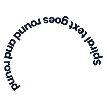 Classic spiral text template