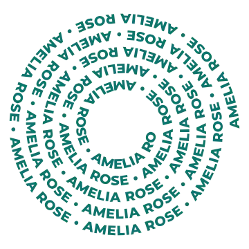 Repeating name spiral text template for a personalised ring design