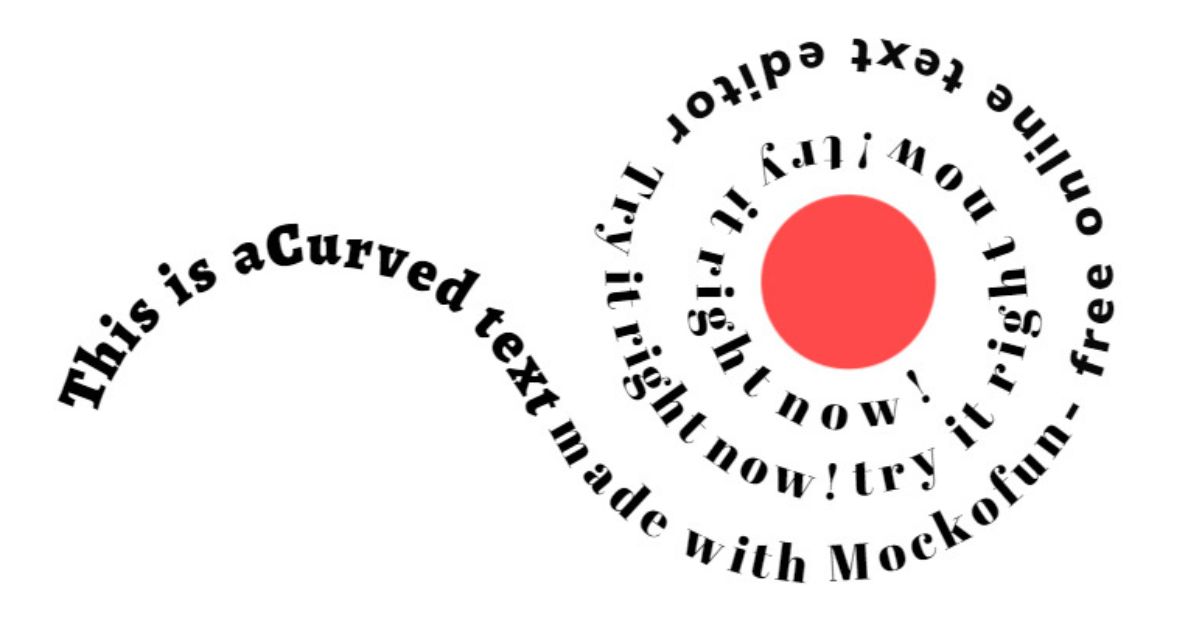 curved text generator