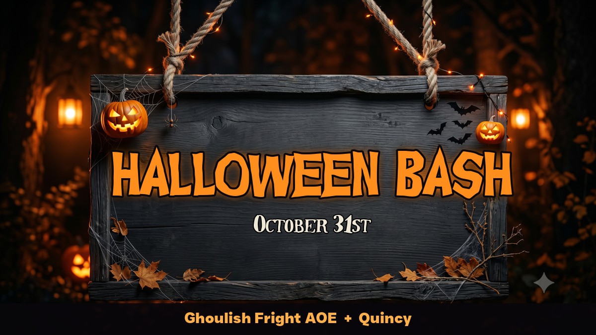 Halloween Bash October 31st Halloween font pairing on a spooky wood sign mockup