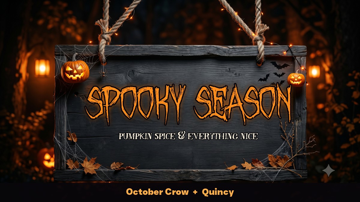 Spooky Season Halloween font pairing on a spooky wood sign mockup