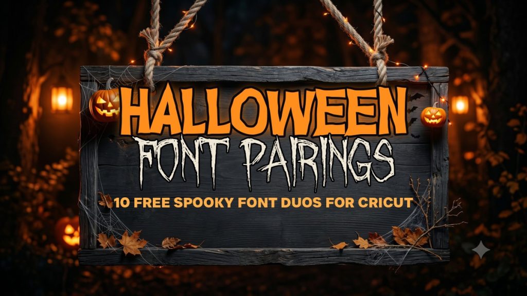 10 spooky Halloween font pairings free fonts featured image