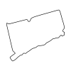 Connecticut Map - Outline, Printable State, Shape, Stencil, Pattern ...