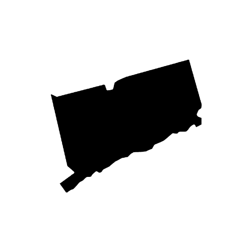 Free Connecticut silhouette map shape state stencil clip art scroll saw pattern print download silhouette or cricut design free template, cutting file.