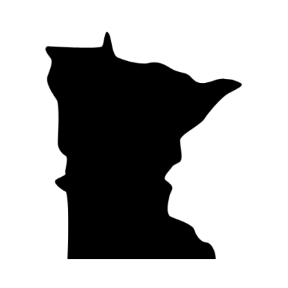 Minnesota Silhouette Map ready to cut for Cricut, Silhouette, and other laser cutting and craft cutting machines.