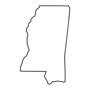 Free Mississippi map outline shape state stencil clip art scroll saw pattern print download silhouette or cricut design free template, cutting file.