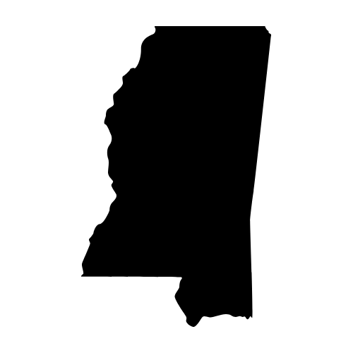 Free Mississippi silhouette map shape state stencil clip art scroll saw pattern print download silhouette or cricut design free template, cutting file.