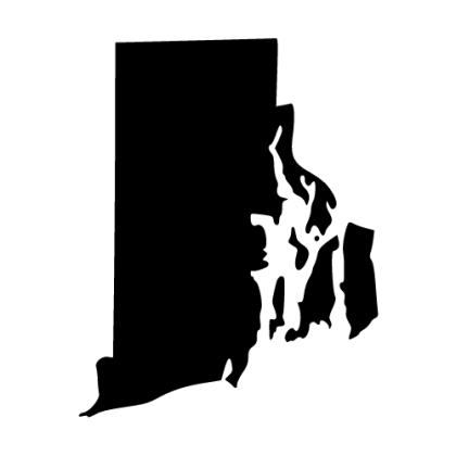 Rhode Island Silhouette Map ready to cut for Cricut, Silhouette, and other laser cutting and craft cutting machines.