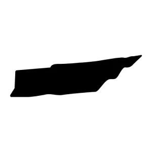 Free Tennessee silhouette map shape state stencil clip art scroll saw pattern print download silhouette or cricut design free template, cutting file.