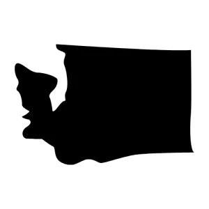 Free Washington silhouette map shape state stencil clip art scroll saw pattern print download silhouette or cricut design free template, cutting file.