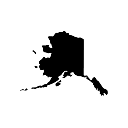 Alaska Silhouette Map