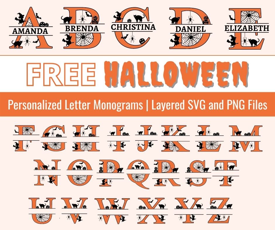 halloween monogram maker
