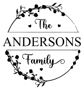 family name sign monogram free svg cricut personalize customize