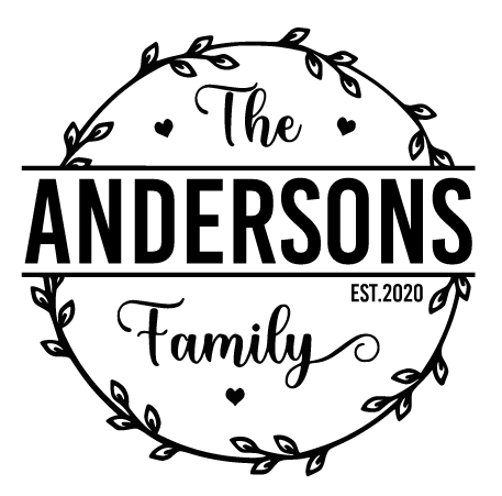 family name signs free download customize personalize svg cricut