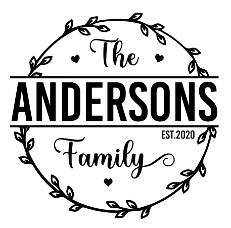 Personalized family sign, Wedding gift SVG, rose SVG, Personalized