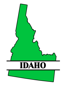 Free printable Idaho split monogram. Personalize with your city, town, or customized text.Great for t-shirts, DIY projects, cricut, silhouette, and other cutting machines. Add your own letters and numbers