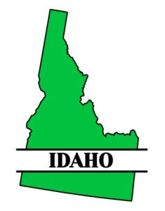 Free printable Idaho split monogram. Personalize with your city, town, or customized text.Great for t-shirts, DIY projects, cricut, silhouette, and other cutting machines. Add your own letters and numbers
