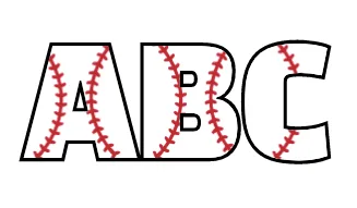 baseball pattern on text svg cut file personalizable cricut