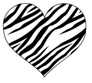 tiger pattern on heart shape svg cut file personalizable cricut