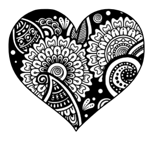 zentangle pattern on heart shape svg cut file personalizable cricut zentangle art zentangle designs  easy zentangle patterns