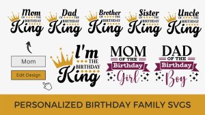 birthday family svg design clipart print download vector cricut silhouette svg laser scroll saw