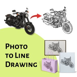 photo to outline line art svg vector image cricut download free