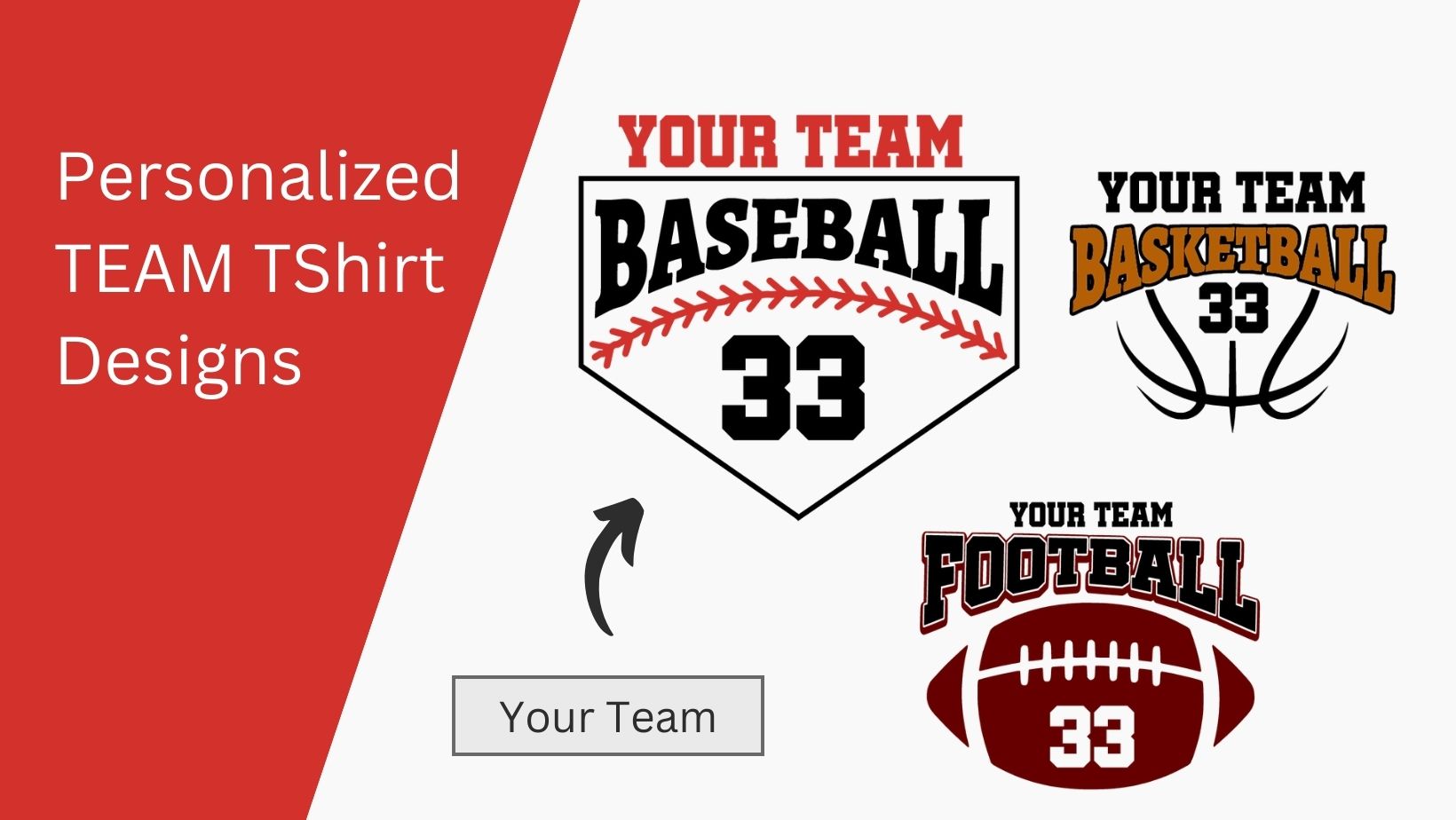 team tshirt designs svg cricut silhouette download baseball basketball football golf sports number name