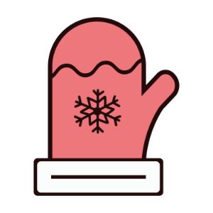 Christmas Gloves, Icon,  stencil, template, clip art, design, printable holiday ornament, decoration, cricut, coloring page, winter, window, snow,  vector, svg, Cricut, silhouette, xmas, merry Christmas, illustration.