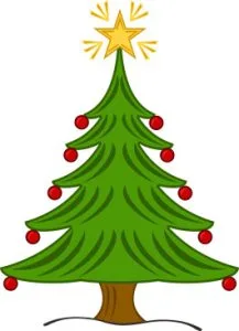Free Christmas tree clip art design. stencil, pattern, template, clipart, design, printable ornament, decoration, cricut, coloring page, winter, window, snow,  vector, svg.