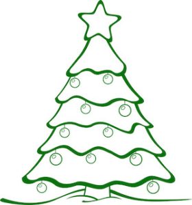 Decorated Xmas Tree template stencil, pattern, template, clipart, design, printable, decoration, cricut, coloring page, winter, window, snow,  vector, svg, glow forge, download, free, ornament