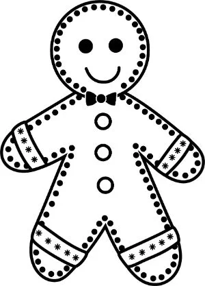 Free Gingerbread Man Cookie, Template. outline, free, clip art, design, stencil, pattern, cutout, cookie, printable holiday ornament, christmas, decoration, cricut, coloring page, winter, window, vector, svg, silhouette.