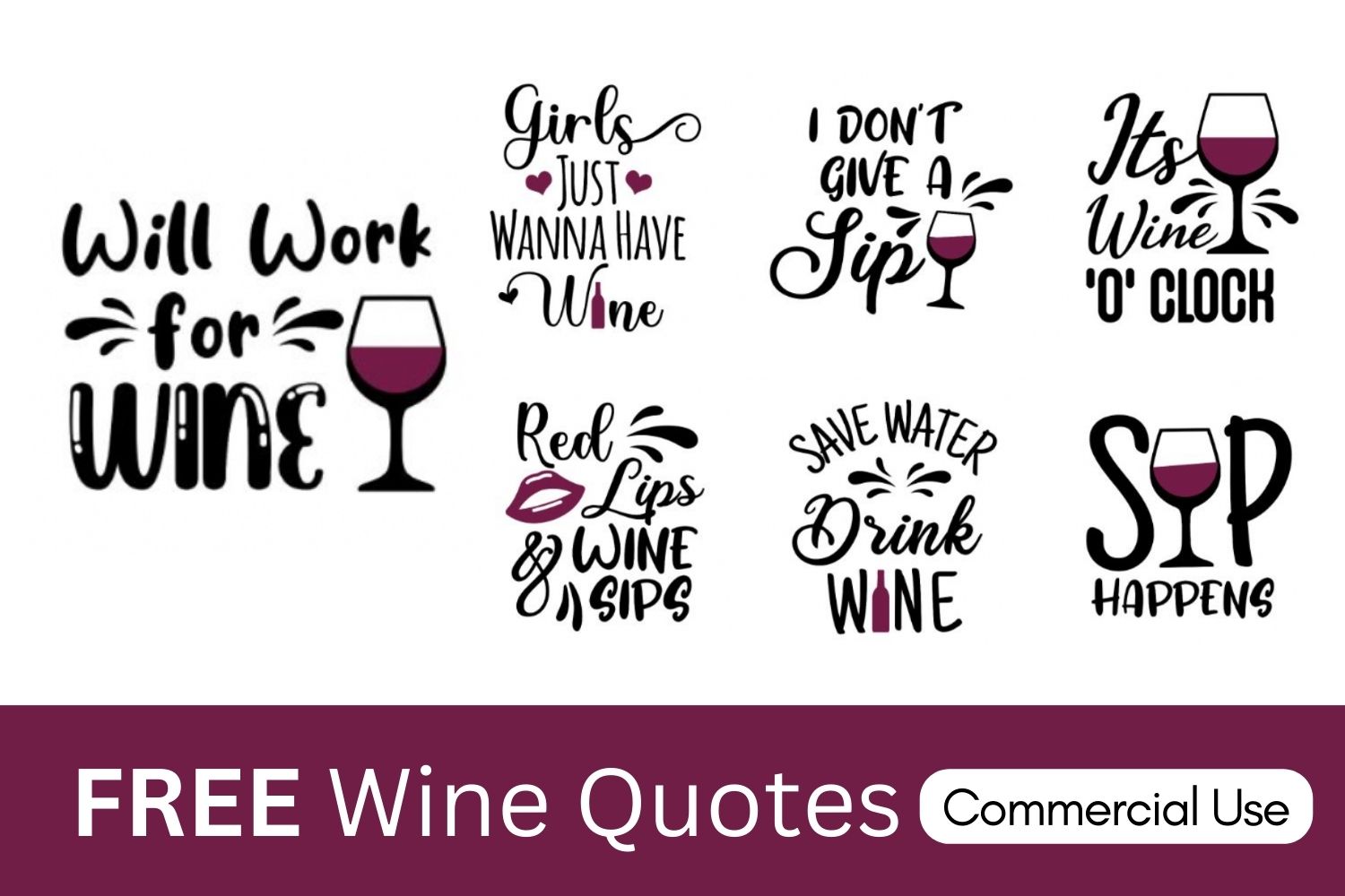 Wine Sayings and Quotes SVG cricut silhouette laser cut scroll saw layered vector free download
