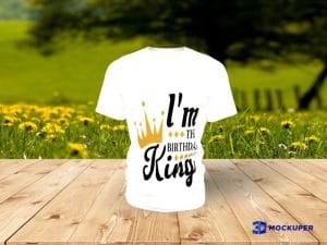 Free 3D t-shirt mockup generator preview