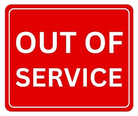 Out Of Service Sign: Printable Templates (Free PDF Downloads)