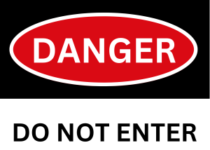 Danger Do Not Enter Free Printable Sign Template Download