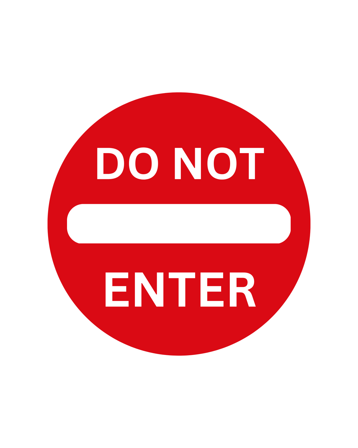 No Entry Signs: Printable Templates (Free PDF Downloads)
