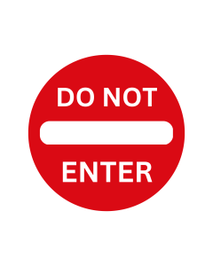 Do Not Enter printable free sign download, safety signs