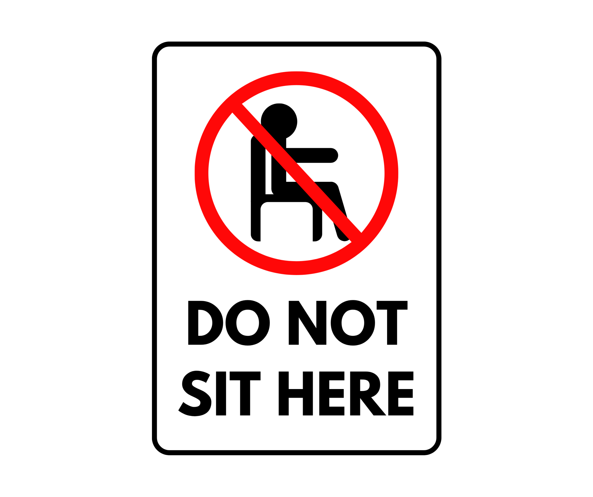 Do Not Sit Here Sign: Printable Templates (Free PDF Downloads) Do Not Sit Here Sign: Printable Templates (Free PDF Downloads)