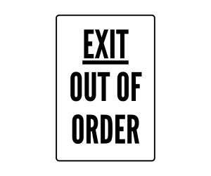 Exit Out of Order sign, Out of order Signs , download, out of order, PNG , out of order sign printable template