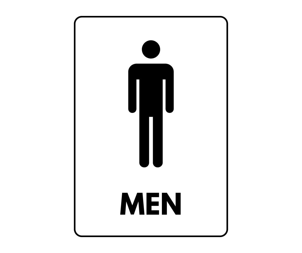 unisex bathroom sign printable