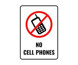 No Cell Phones sign, Prohibition Sign , download, prohibition, PNG , Prohibition sign printable template