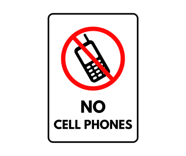 No Cell Phones Sign: Printable Templates (Free PDF Downloads)