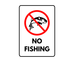 Directional Signs Fishing Laundry Playground Posted Stock Photo 4902688