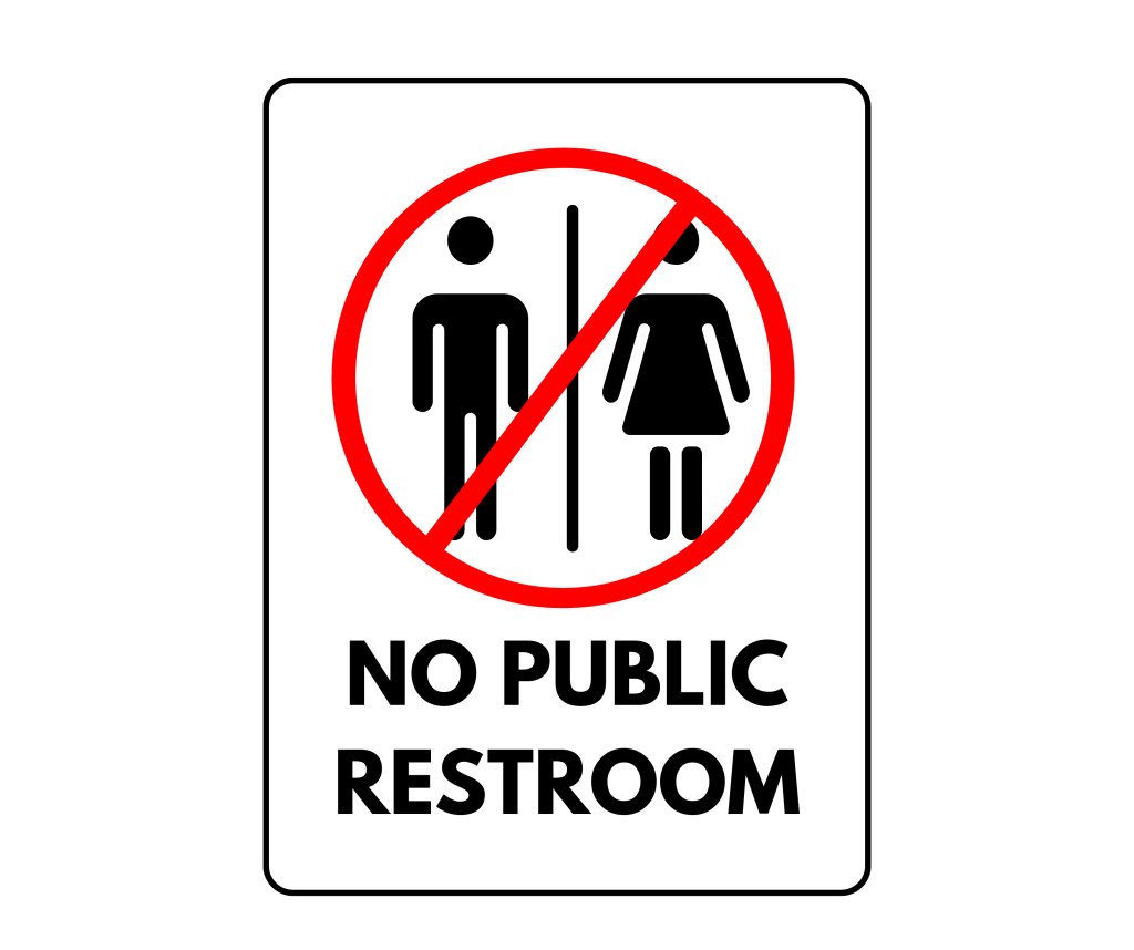 No Public Restroom Sign: Printable Templates (Free PDF Downloads)