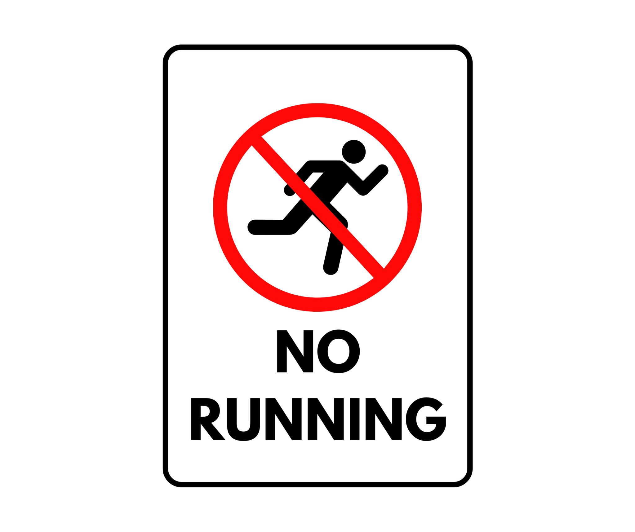 No Running Sign Printable Templates Free PDF Downloads No Running Sign Printable Templates Free PDF Downloads